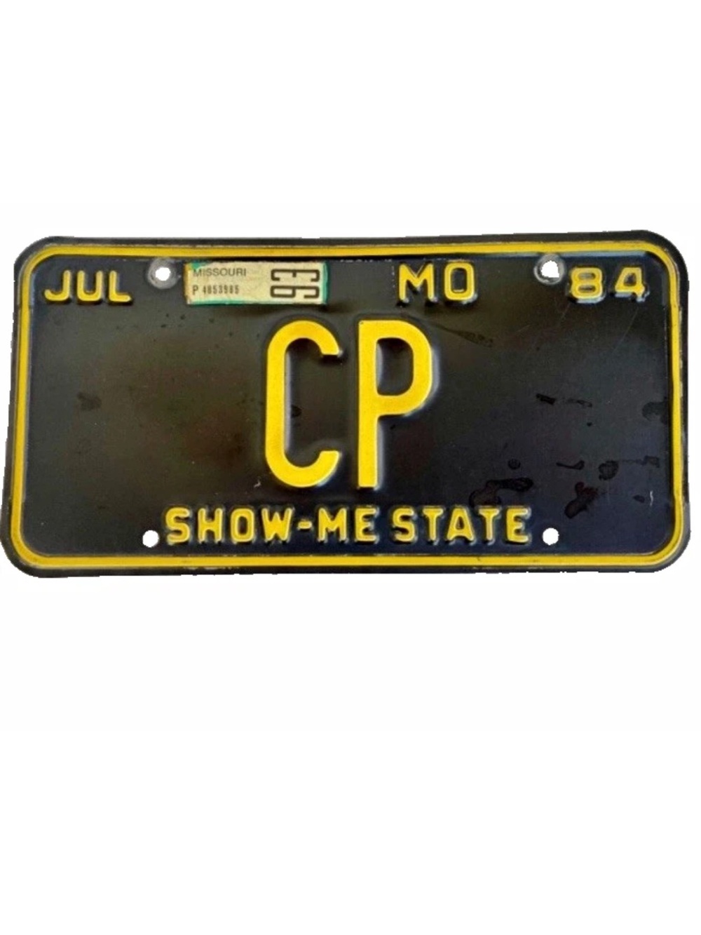 Vintage Missouri License Plate